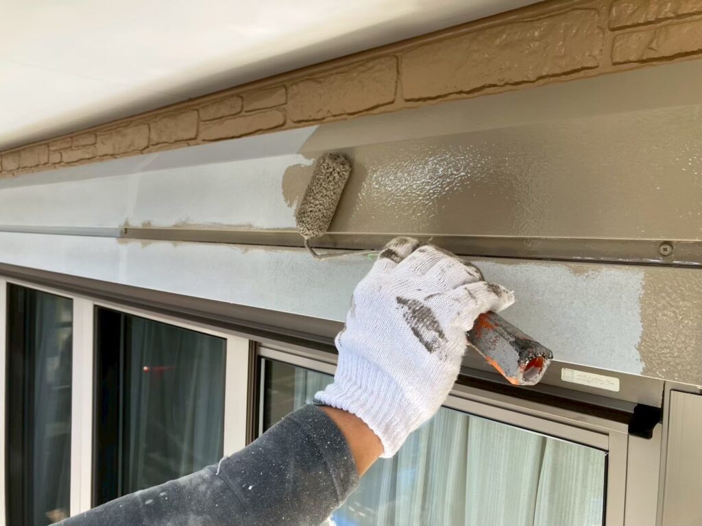 シャッターＢＯＸ仕上げ１回目