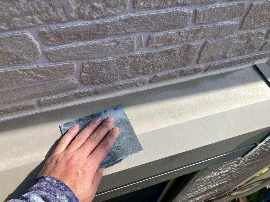 シャッターＢＯＸ素地調整