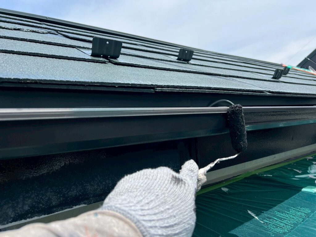 軒樋仕上げ１回目