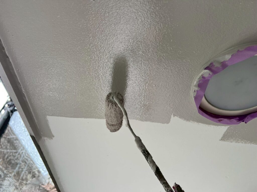 軒天仕上げ２回目