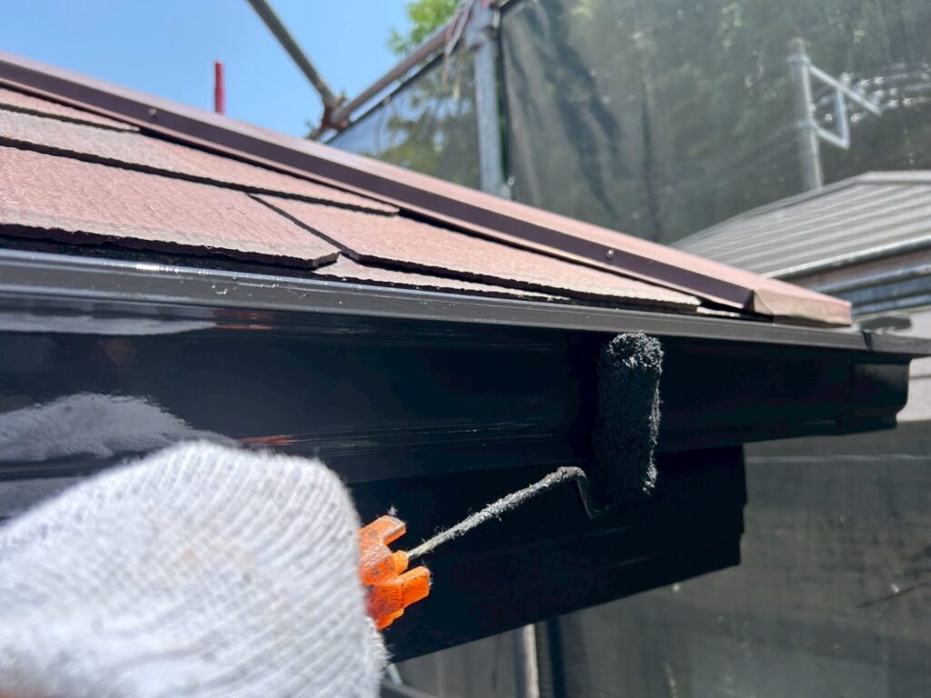 軒樋仕上げ２回目