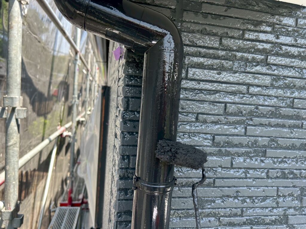 竪樋仕上げ2回目