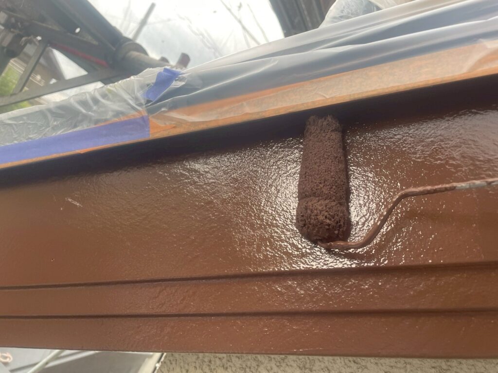 破風板仕上げ２回目