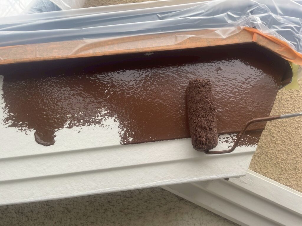 破風板仕上げ１回目