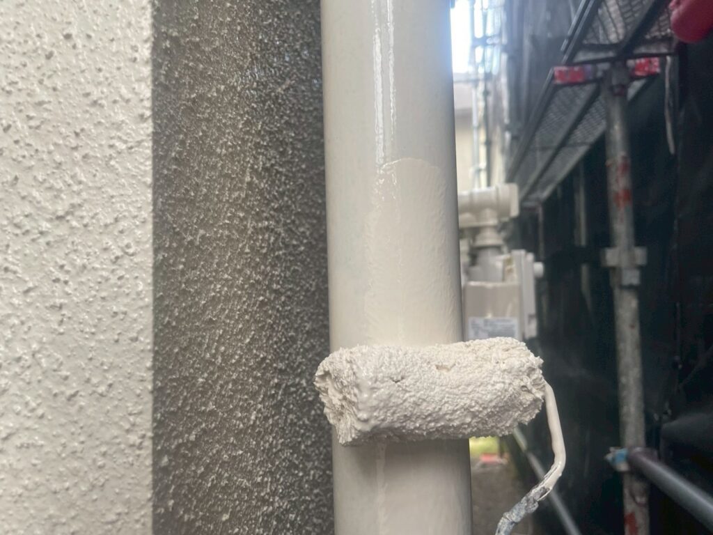 雨樋仕上げ２回目