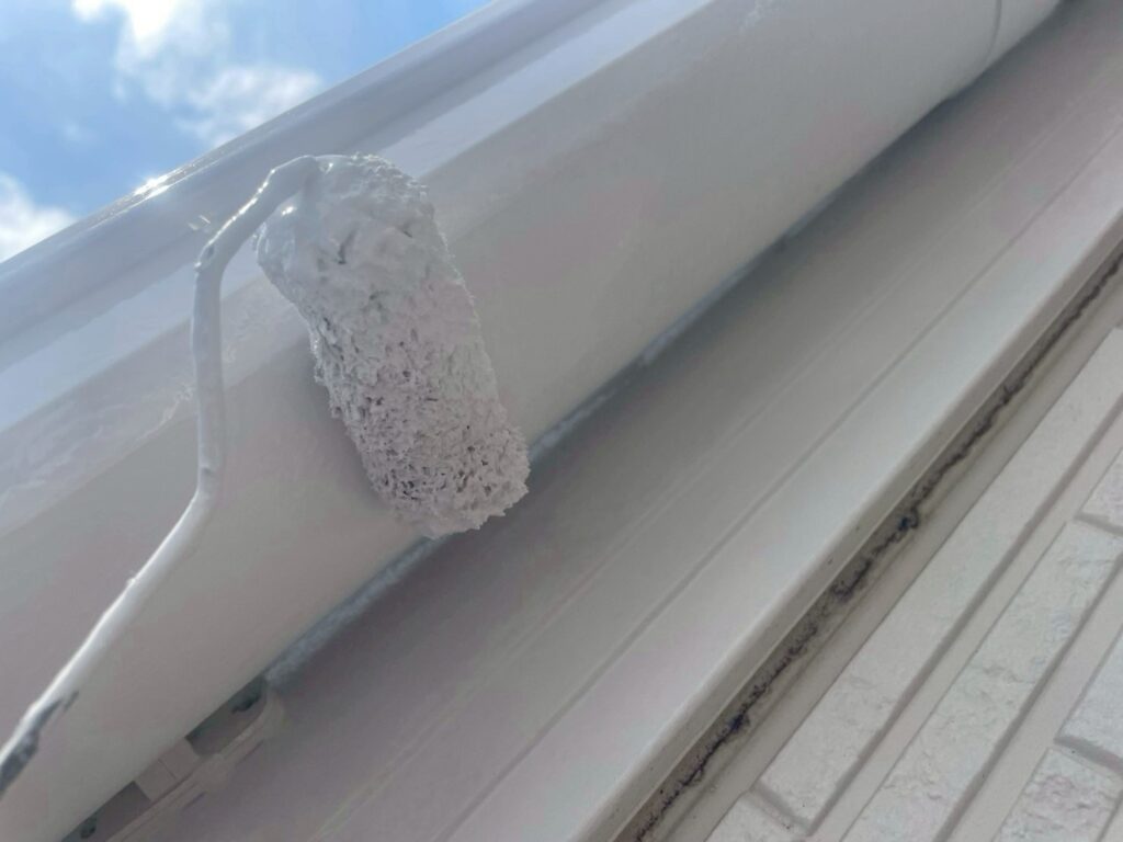 雨樋仕上げ２回目