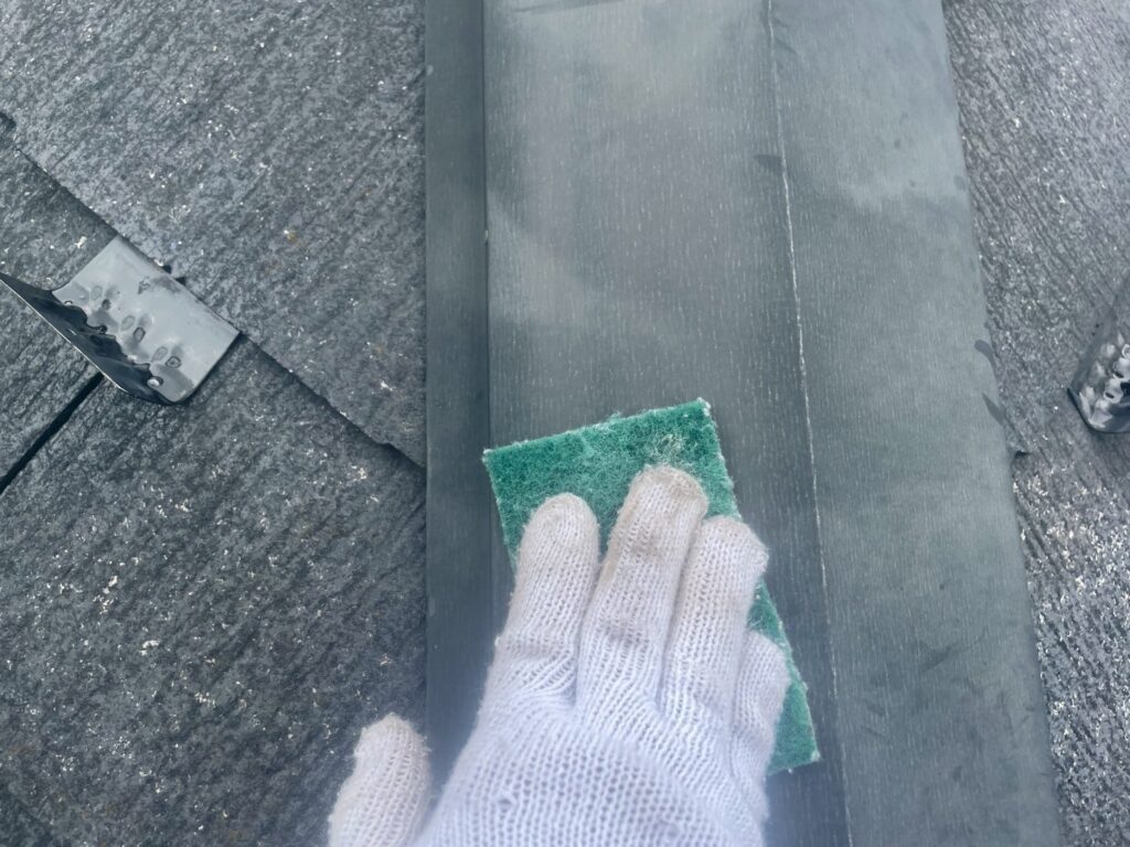 屋根板金素地調整