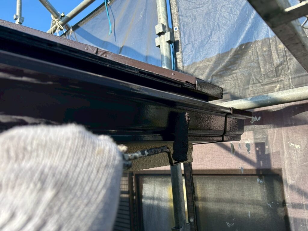 軒樋仕上げ２回目