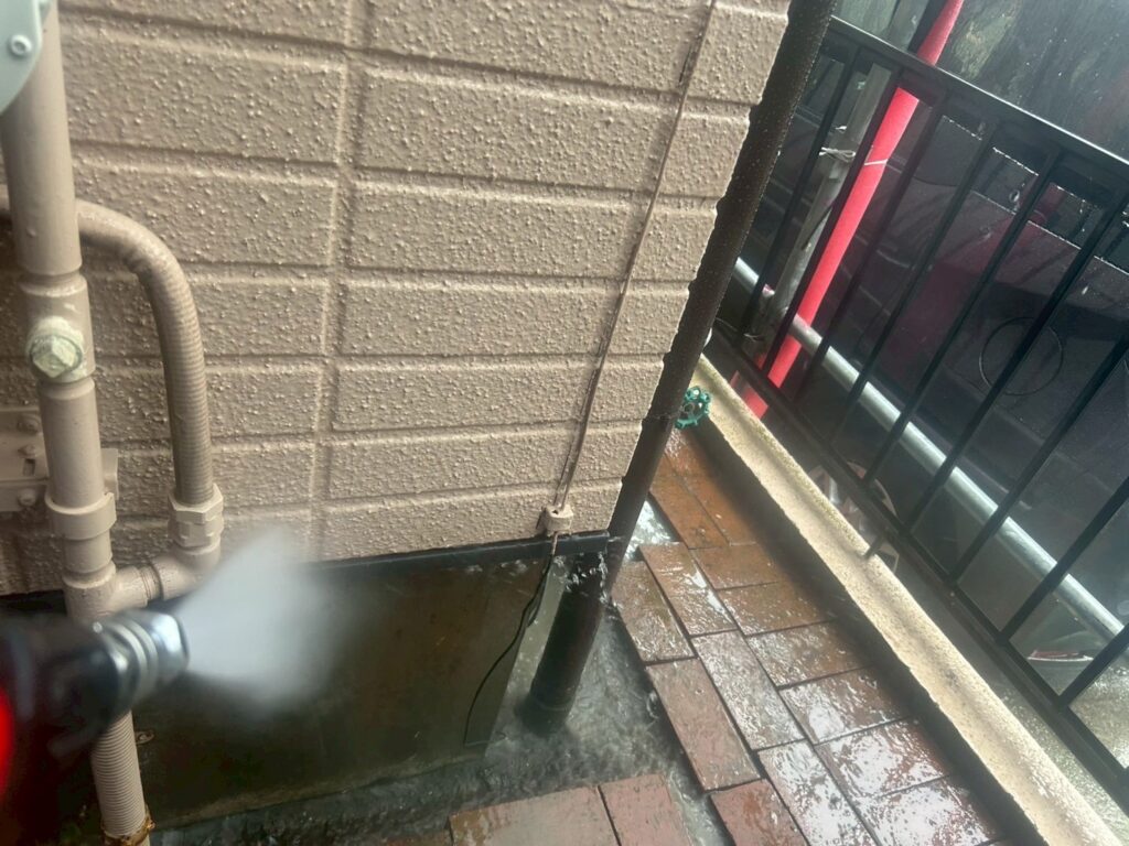 水切り高圧ジェット洗浄