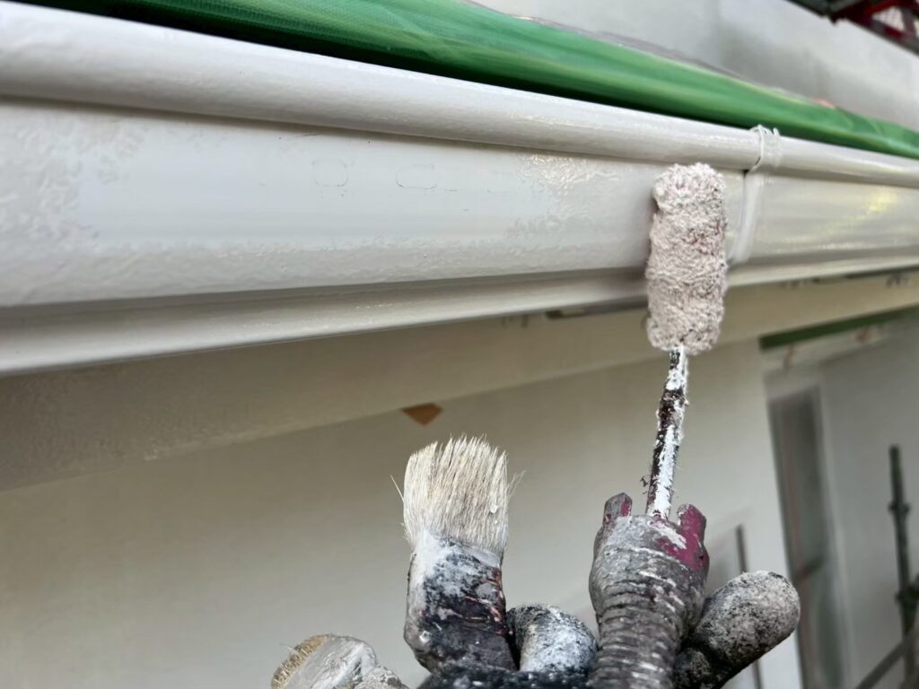 軒樋仕上げ１回目