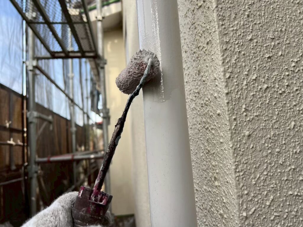 竪樋仕上げ１回目