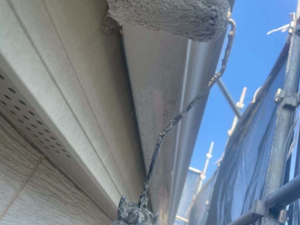 雨樋仕上げ１回目