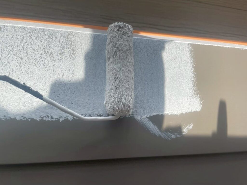 シャッターＢＯＸさび止め塗布