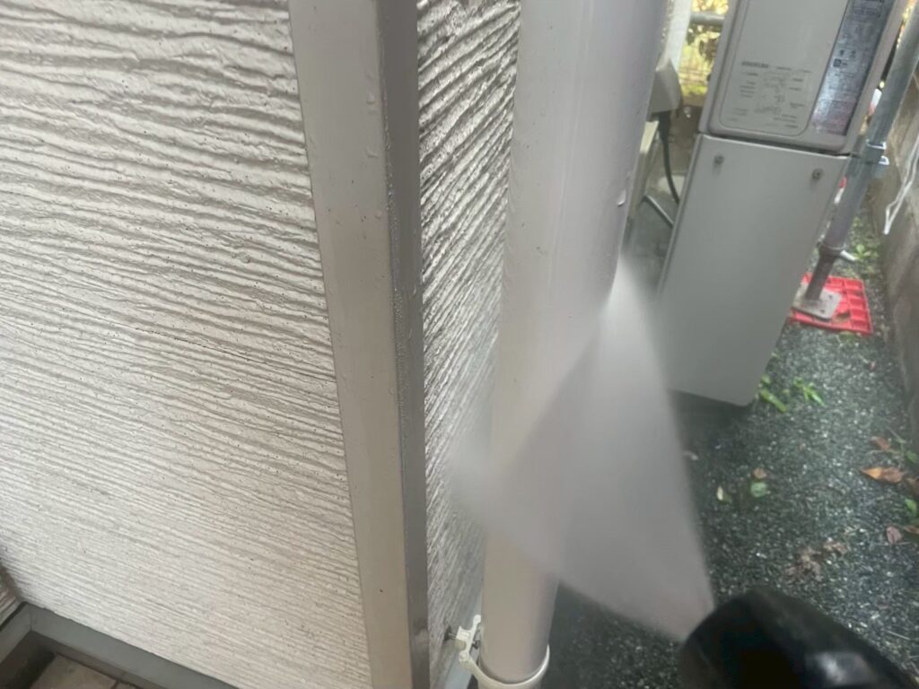 雨樋高圧ジェット洗浄