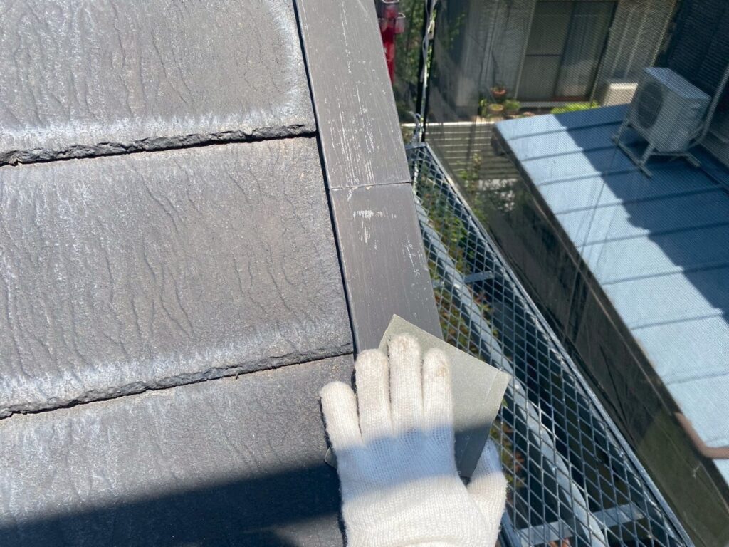 屋根板金部素地調整