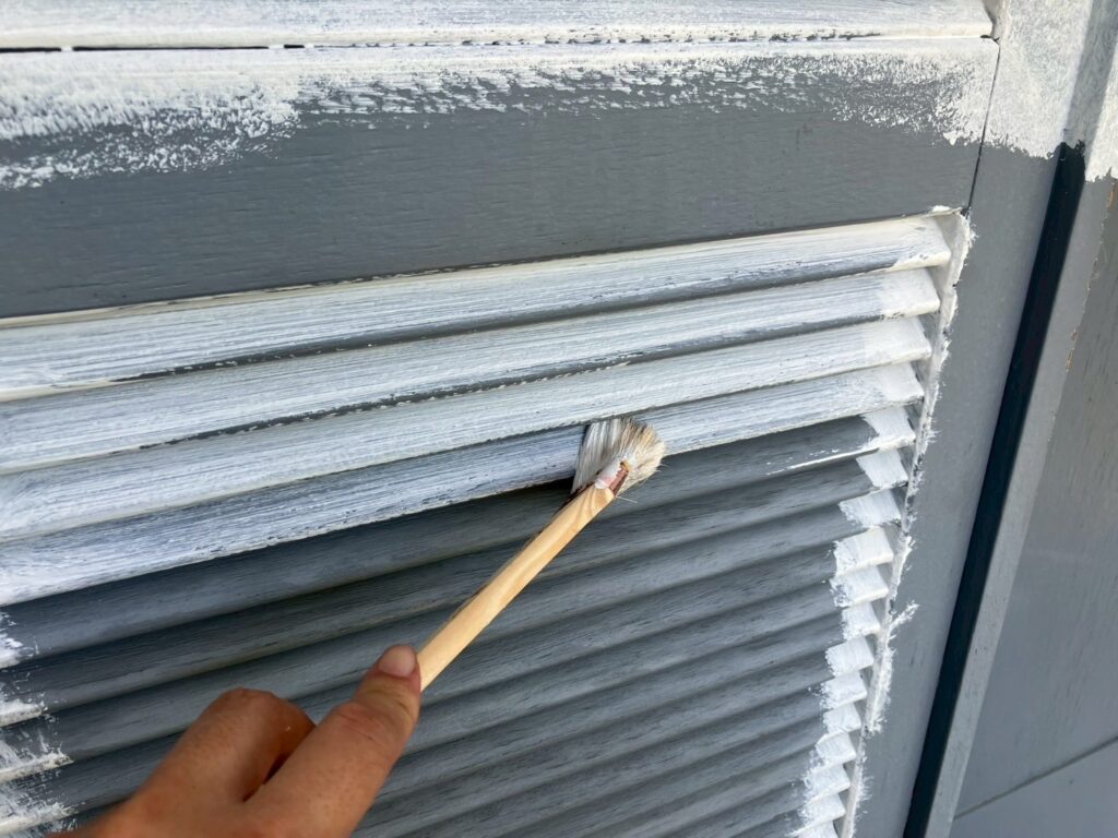 雨戸さび止め塗布