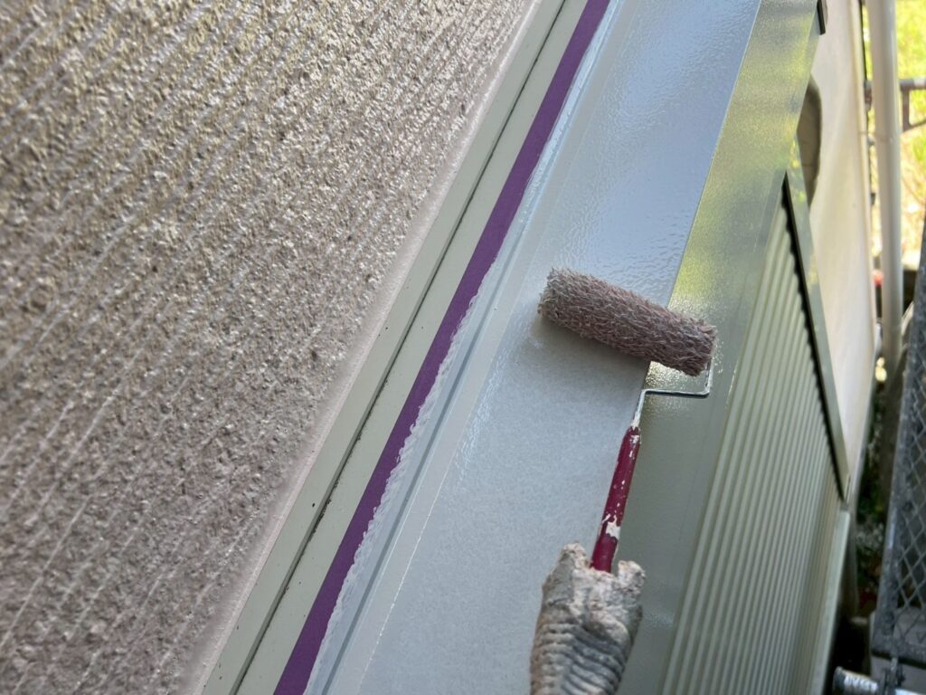 シャッターＢＯＸ仕上げ１回目