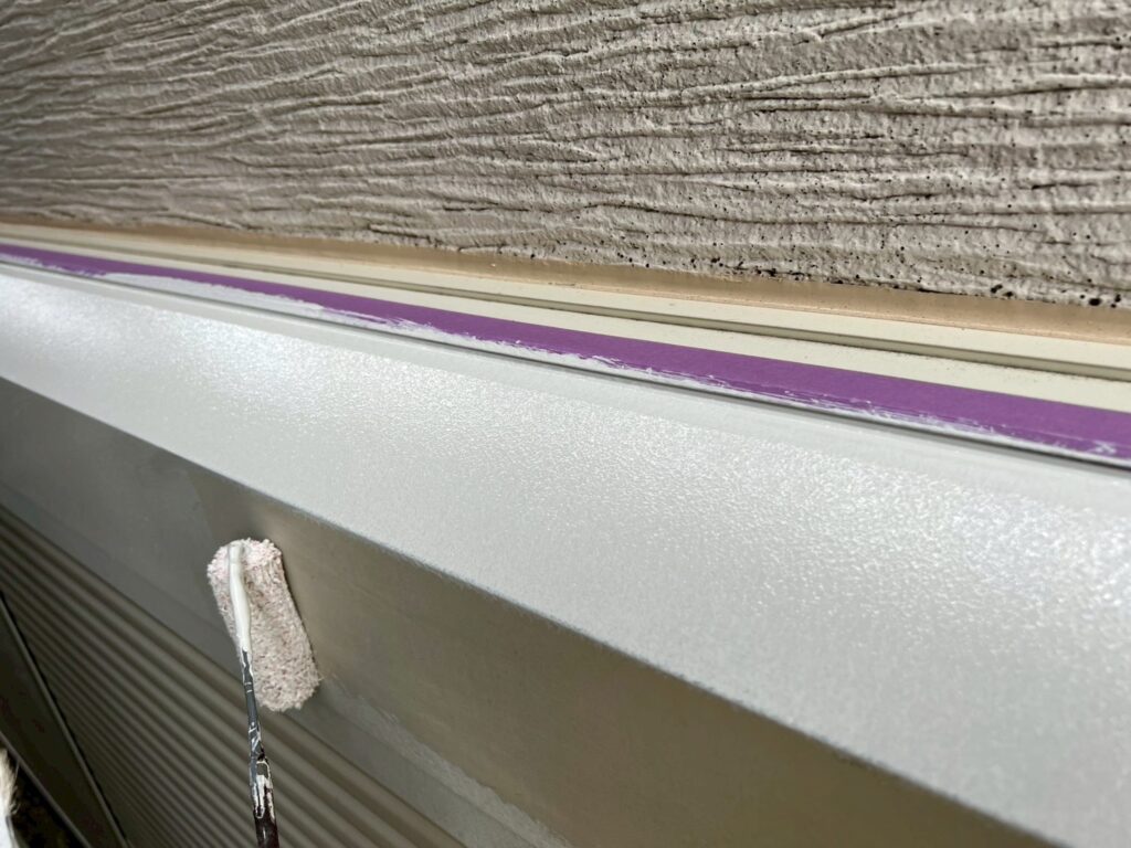 シャッターＢＯＸさび止め塗布