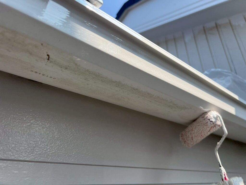 軒樋仕上げ１回目