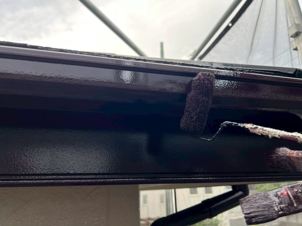 軒樋仕上げ２回目