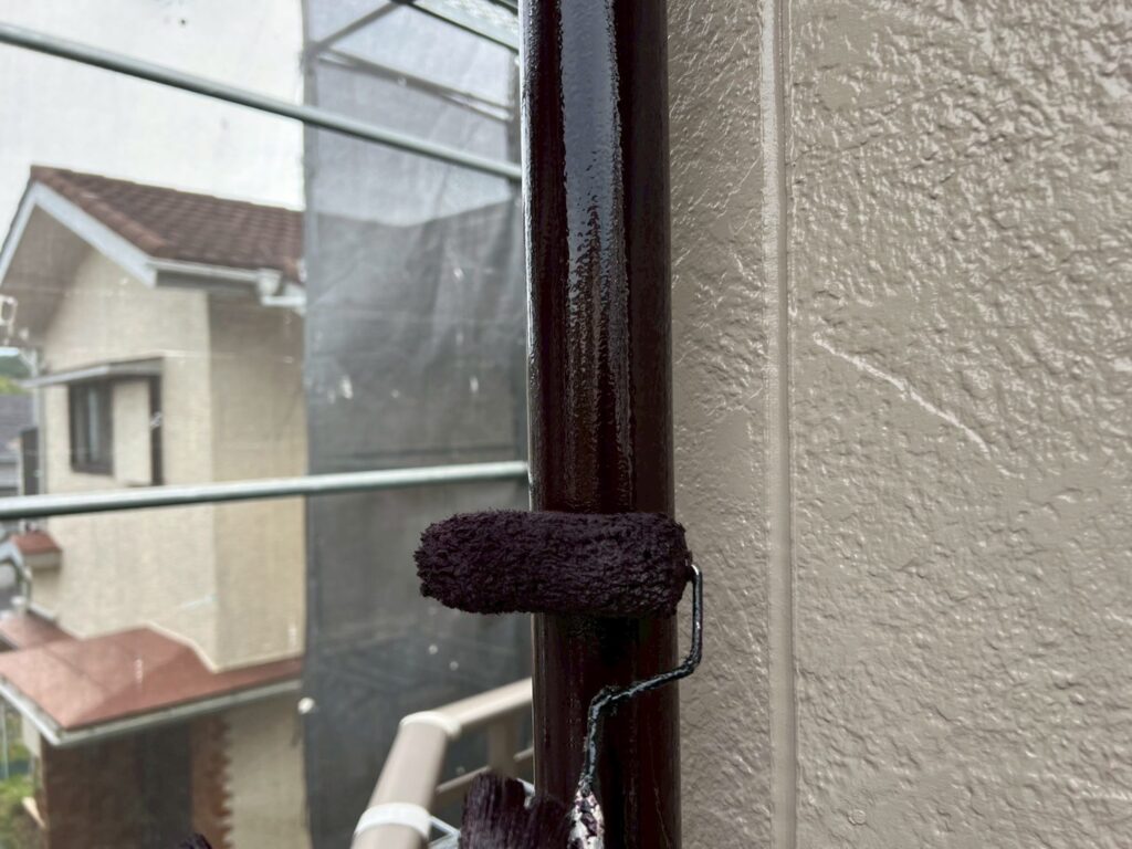 雨樋仕上げ２回目