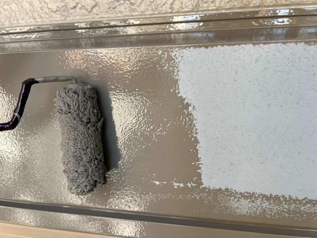 シャッターＢＯＸ仕上げ１回目