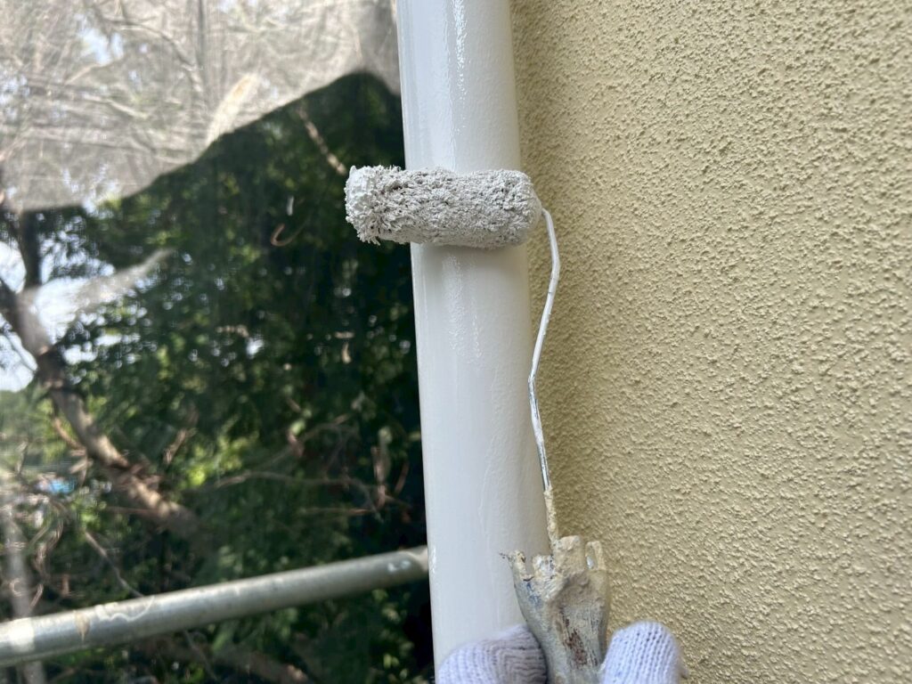 雨樋仕上げ２回目