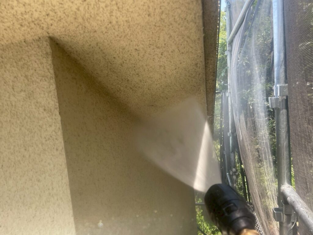 軒天高圧ジェット洗浄