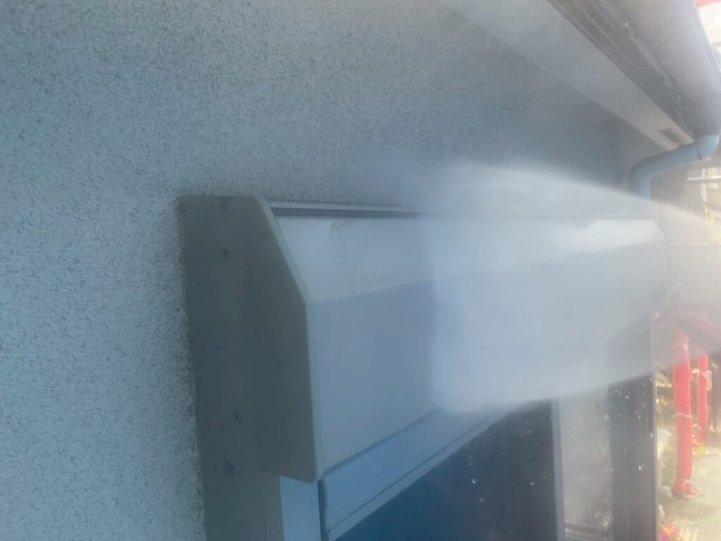 シャッターBOX高圧ジェット洗浄