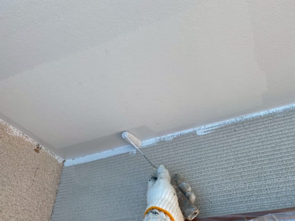 軒天仕上げ1回目