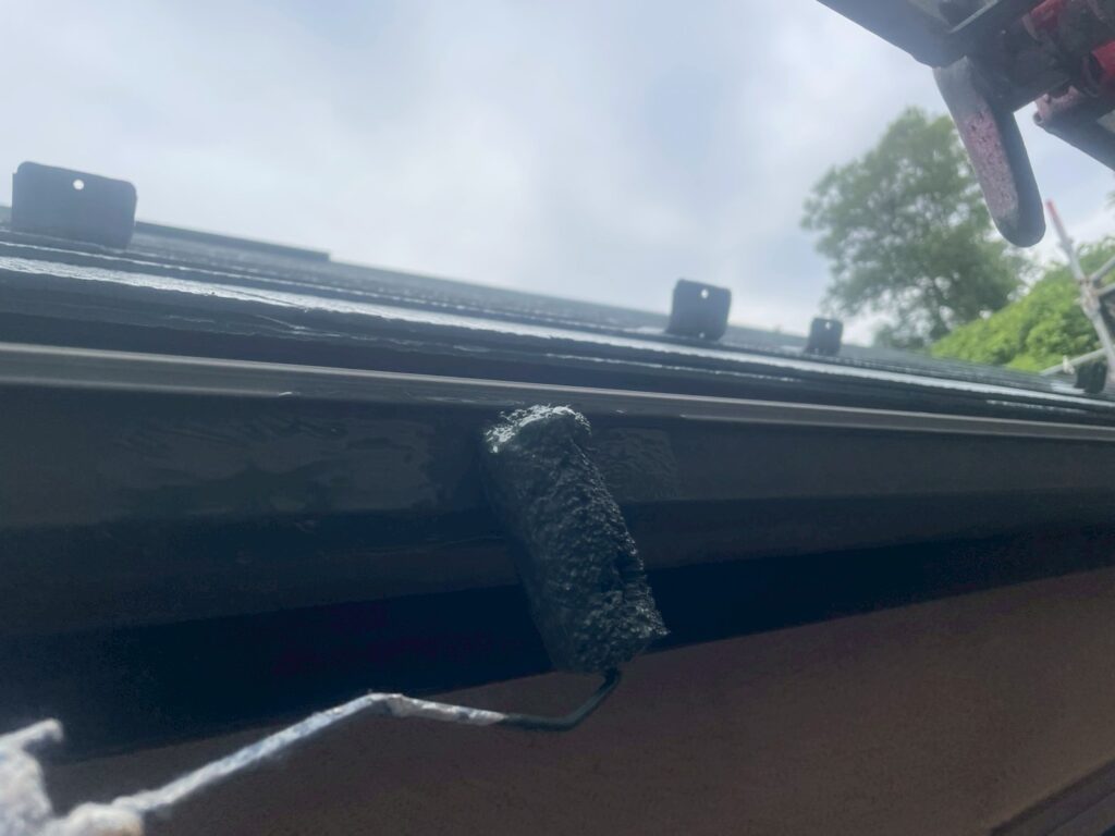 雨樋（軒）仕上げ1回目