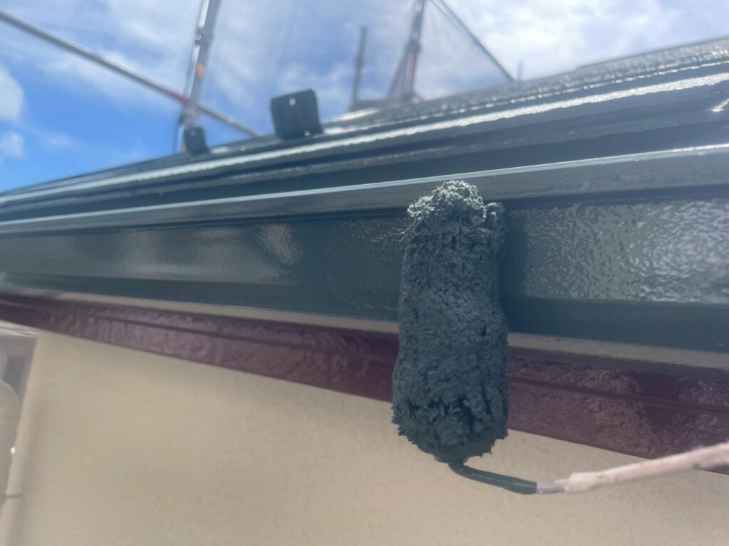 雨樋（軒）仕上げ2回目