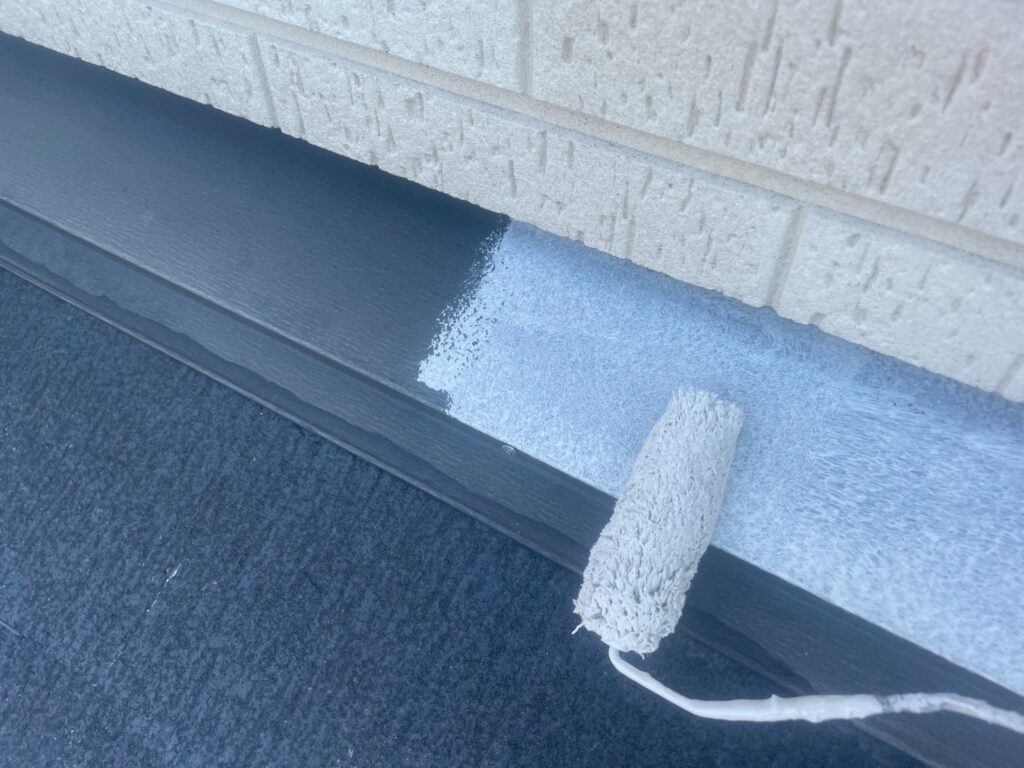 屋根板金さび止め塗布