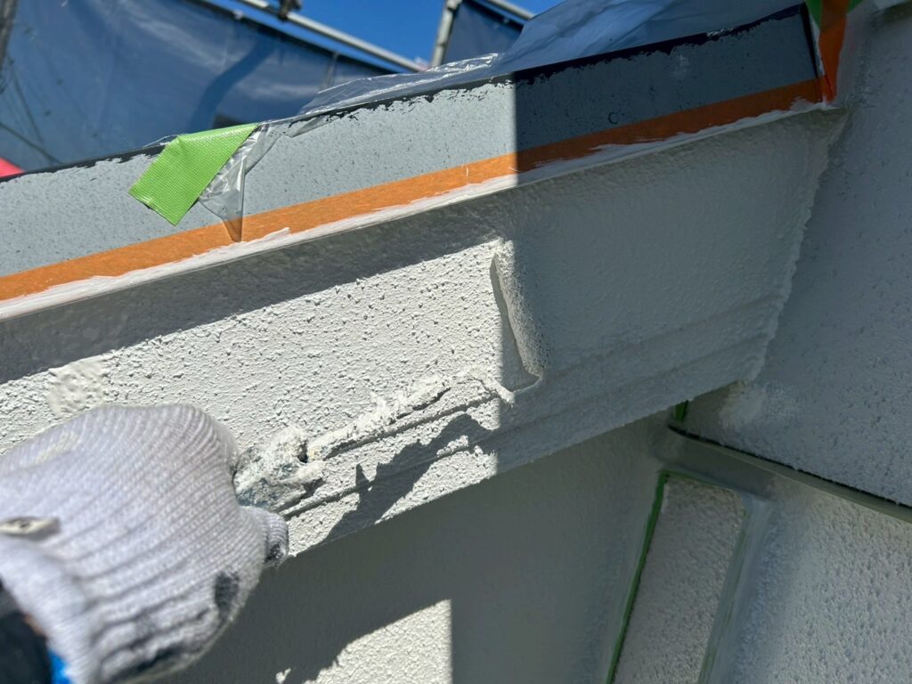 破風板仕上げ２回目