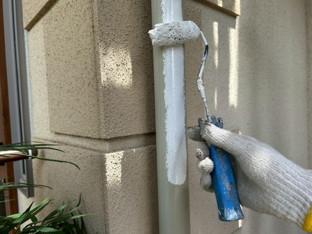 雨樋仕上げ１回目