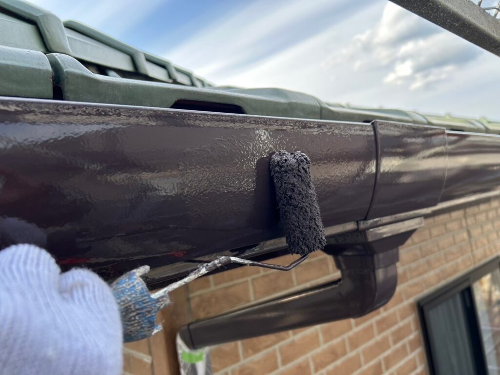 軒樋仕上げ２回目