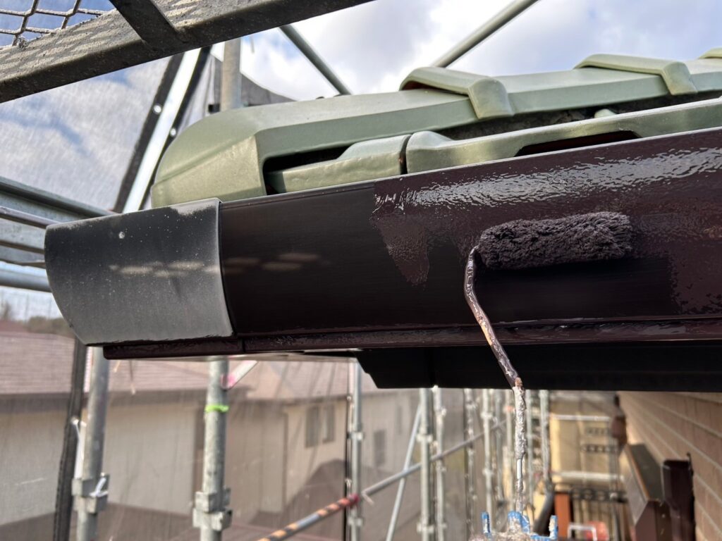 軒樋仕上げ１回目