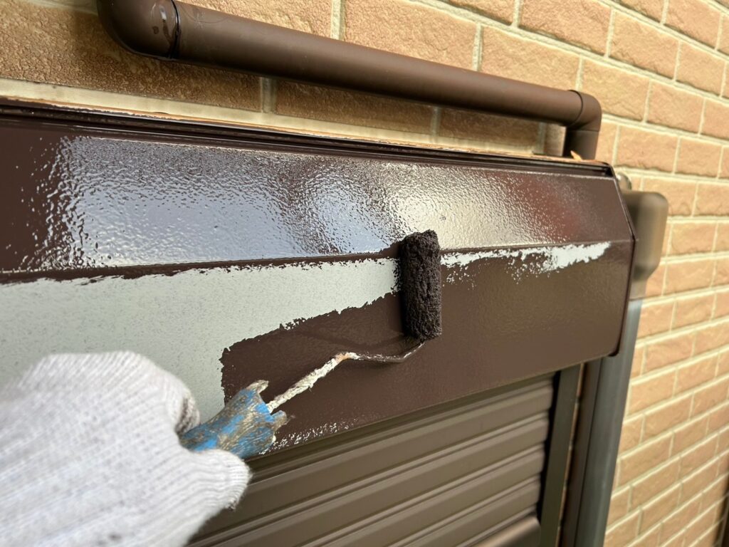 シャッターＢＯＸ仕上げ１回目