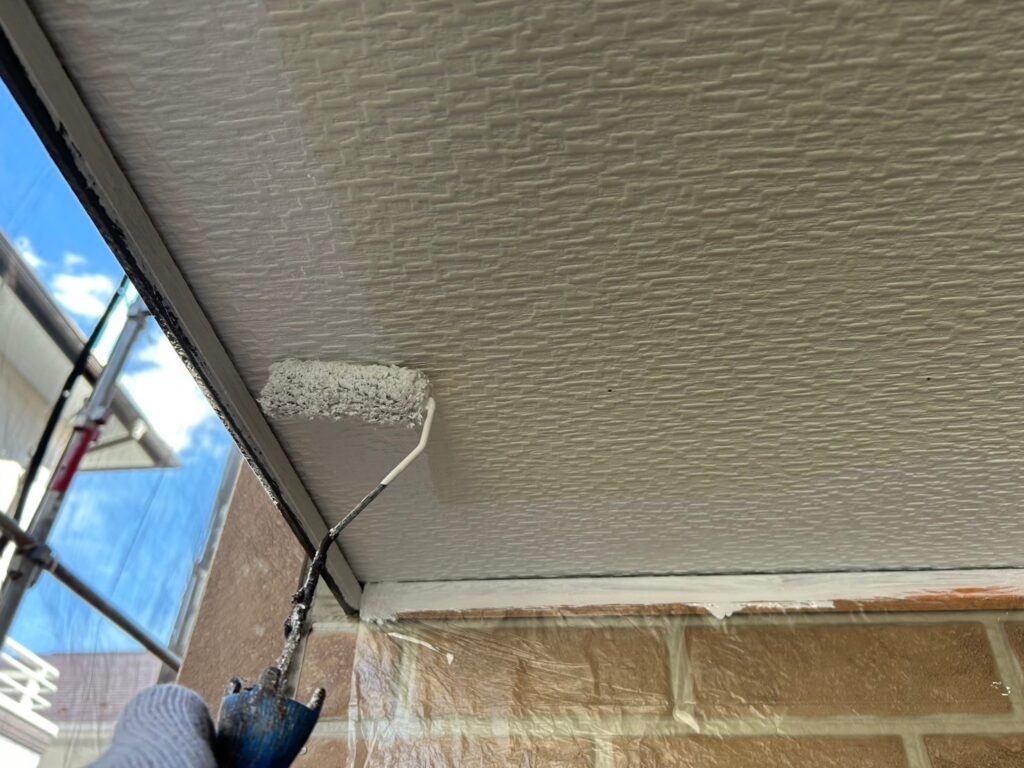 軒天仕上げ１回目