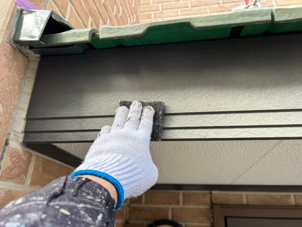 破風板素地調整