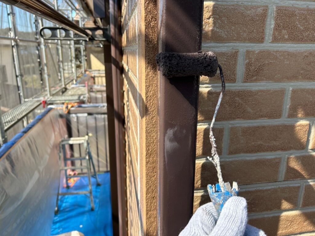 雨樋仕上げ２回目