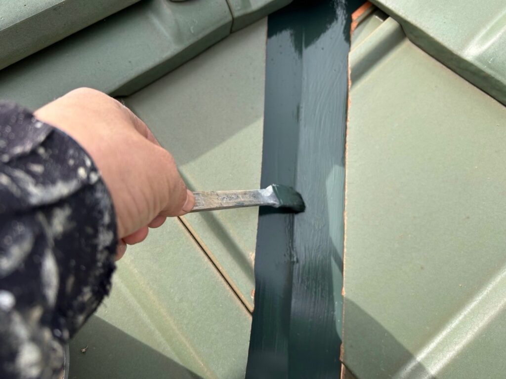 屋根板金部仕上げ１回目