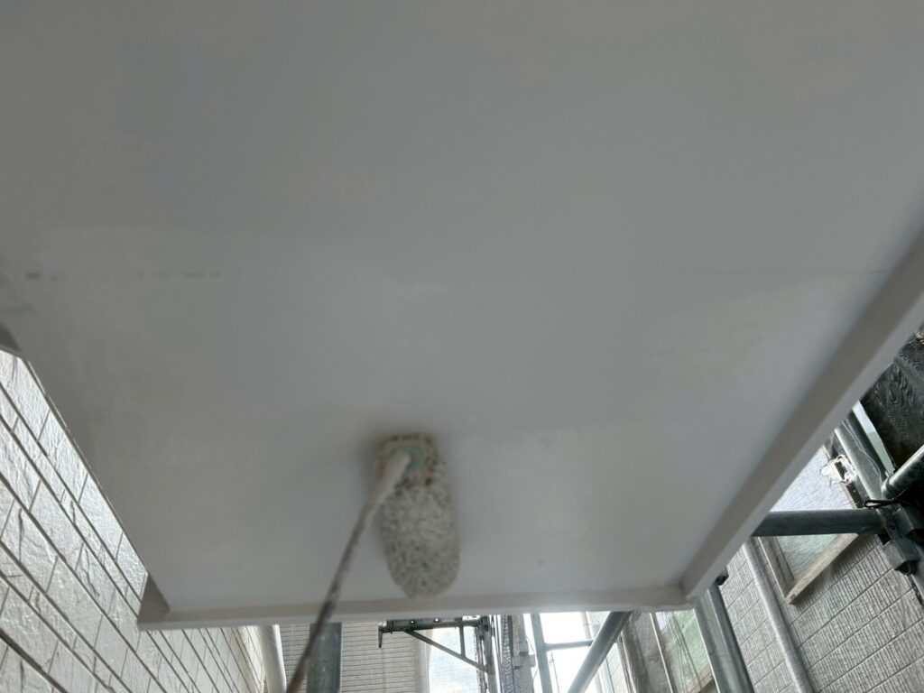 軒天仕上げ２回目