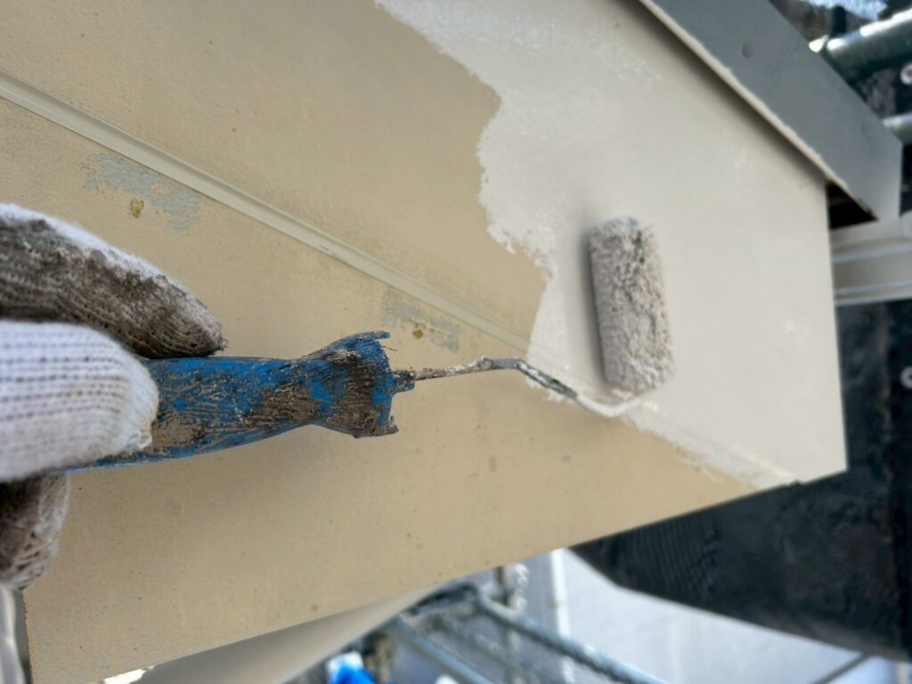 破風板仕上げ1回目