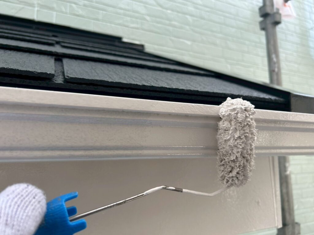 軒樋仕上げ２回目