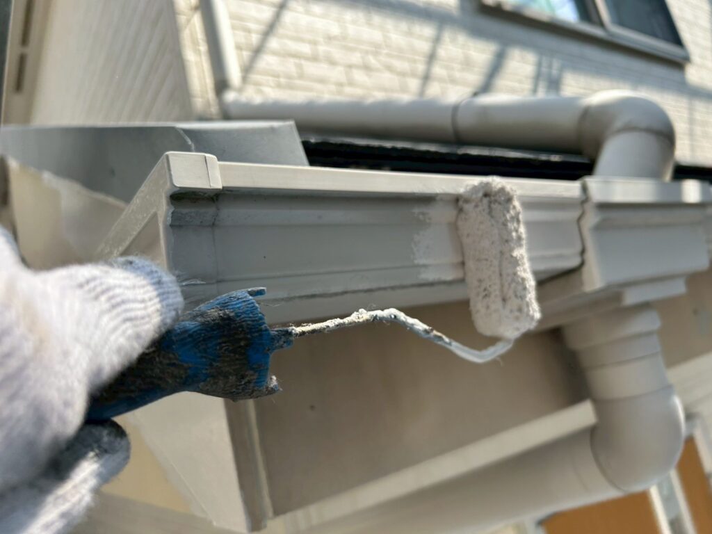 軒樋仕上げ１回目