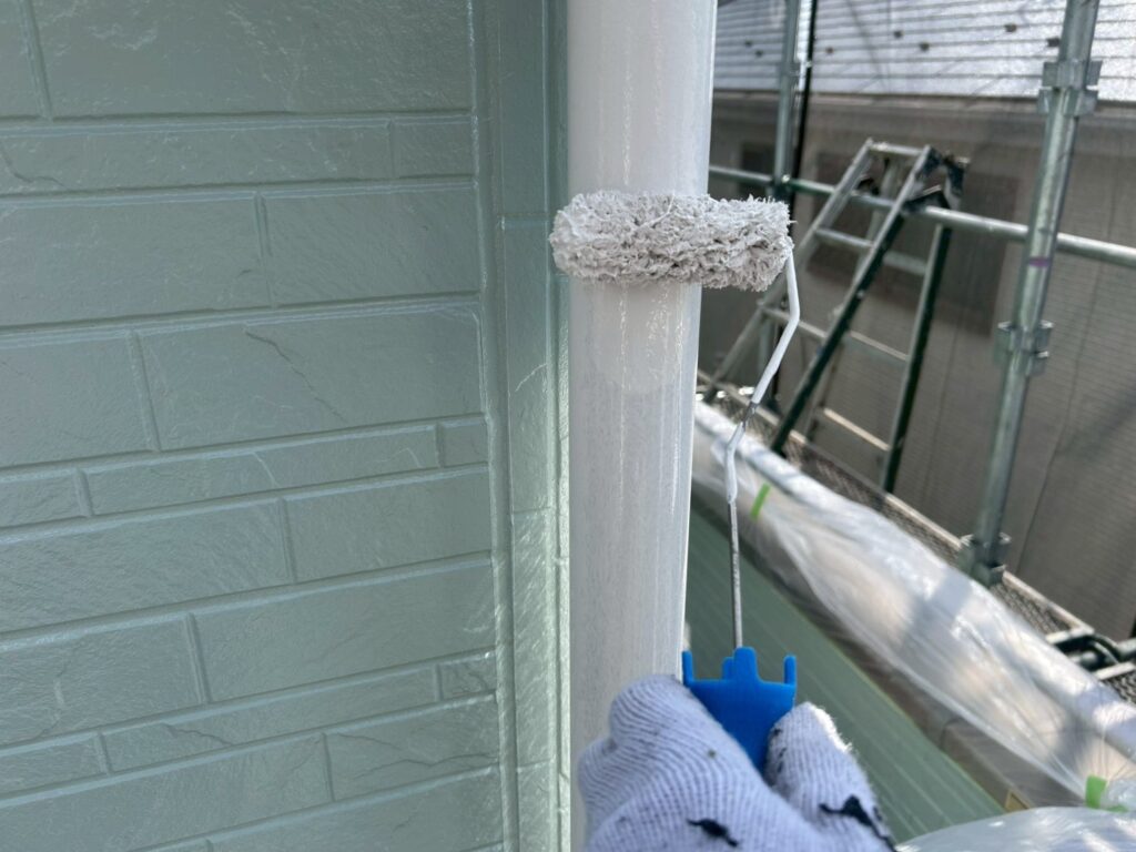 雨樋仕上げ２回目