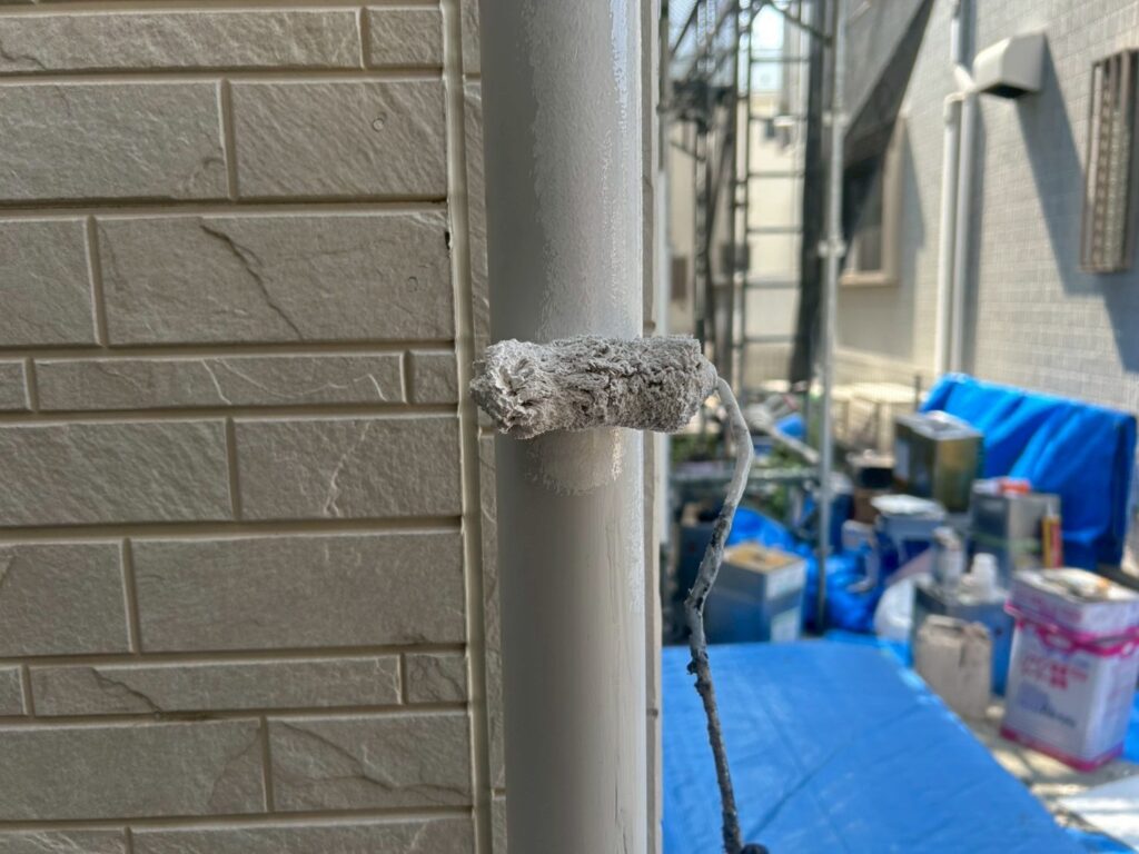 雨樋仕上げ１回目