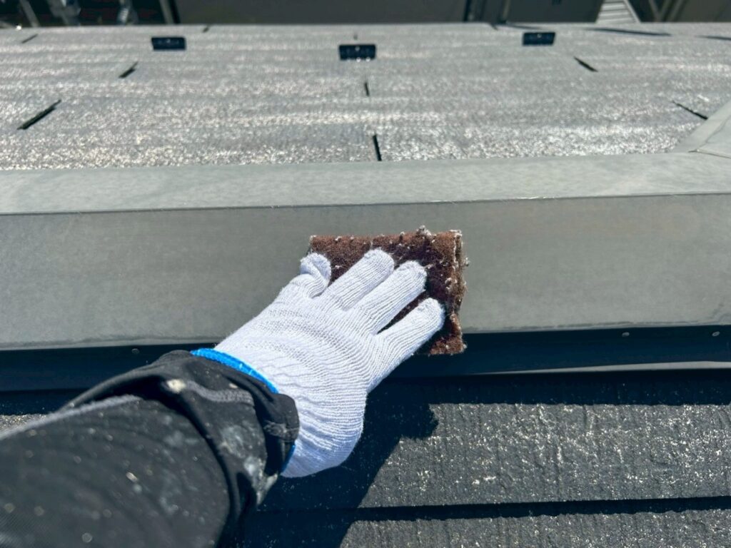 屋根板金素地調整