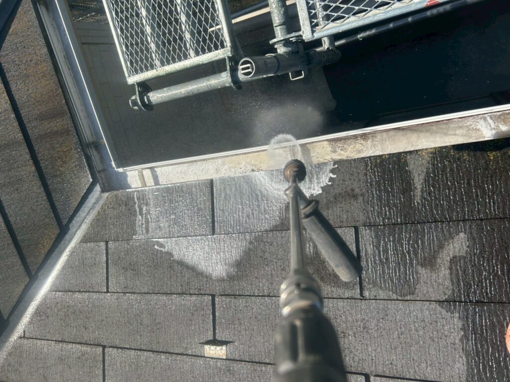 雨樋高圧ジェット洗浄